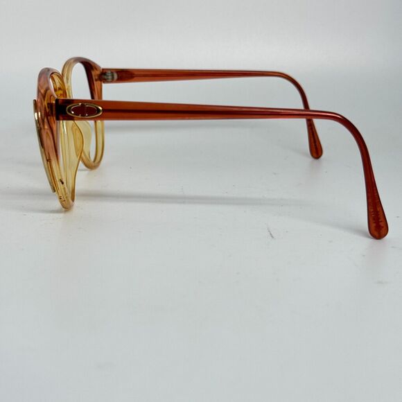 Christian Dior Vintage Yellow Orange Eyeglasses Frames Womens 57-13 H5544 - Picture 2 of 7